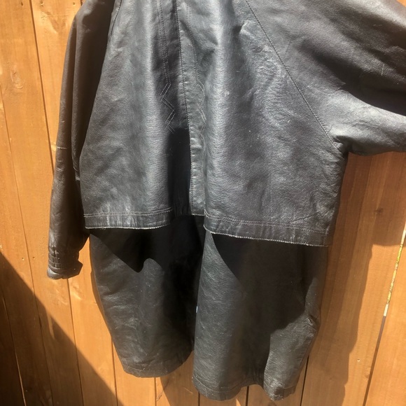 Comint Womens Plus Size Leather Jacket/Duster - Picture 2 of 6